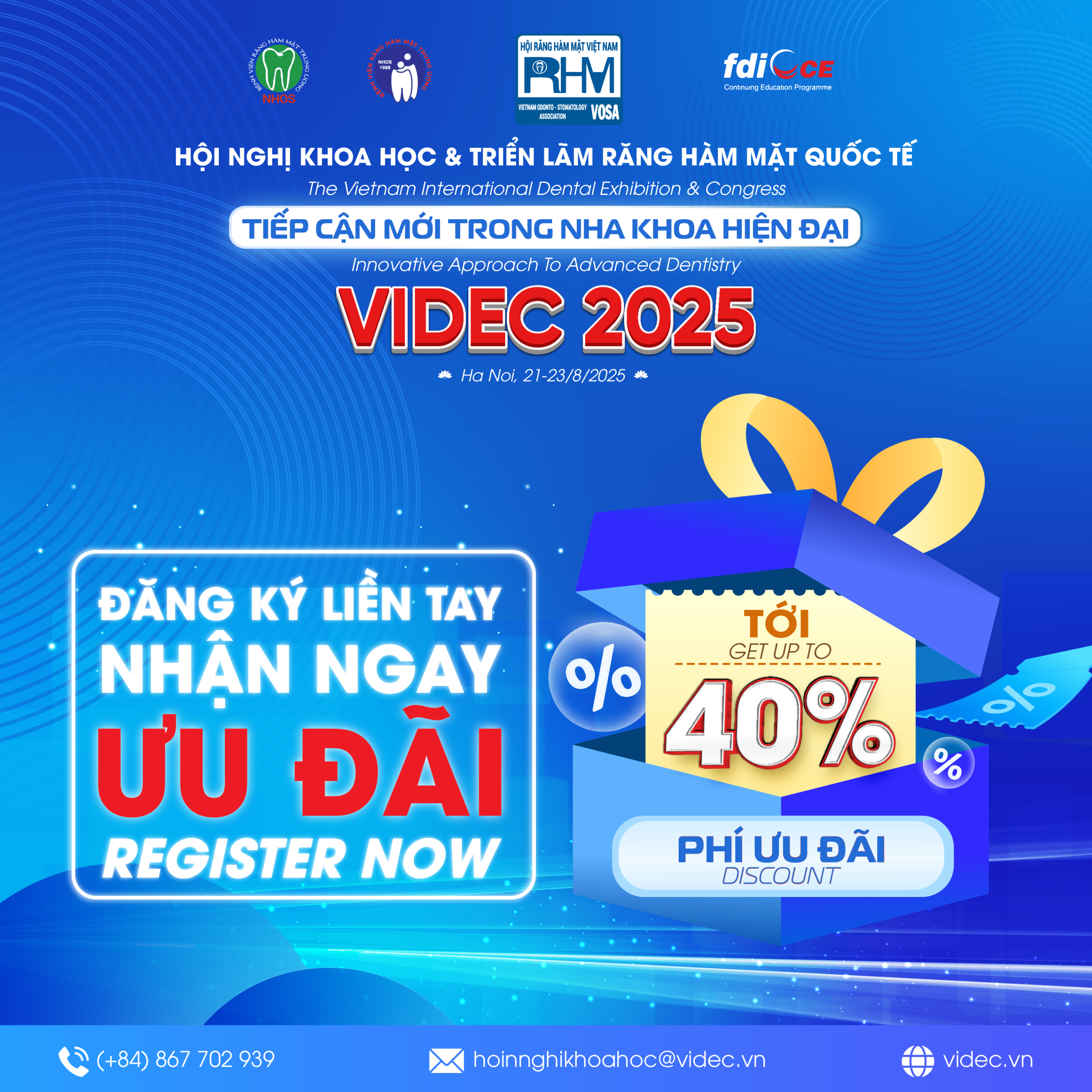 Đăng ký sớm: lựa chọn tối ưu của các Hội thảo viên