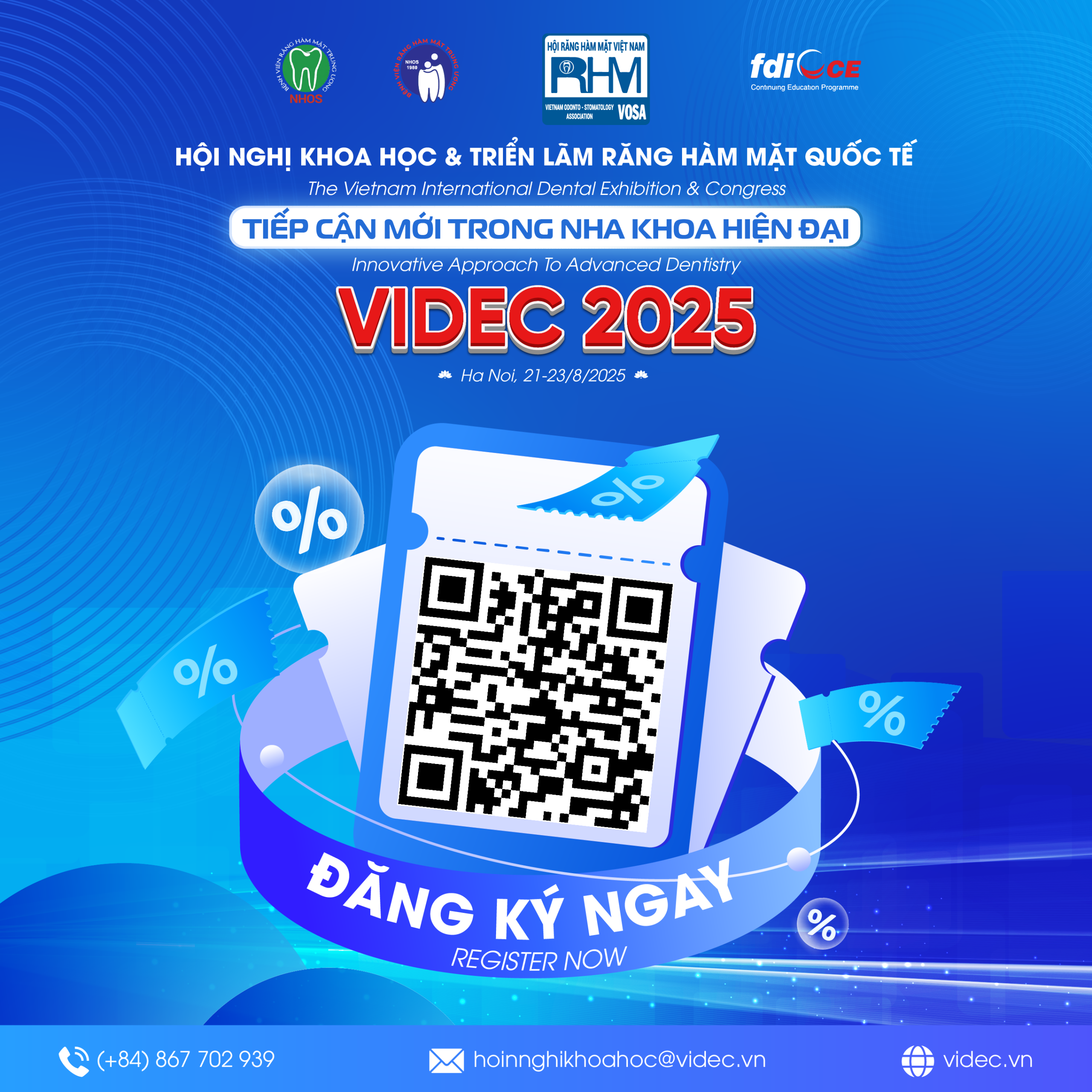 Hình thức đăng ký VIDEC 2025